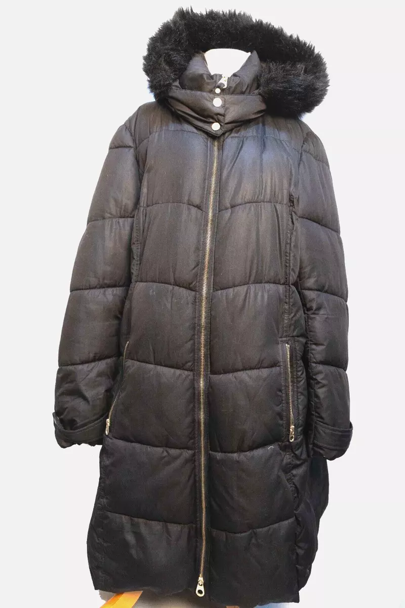 Joules black cheap padded jacket