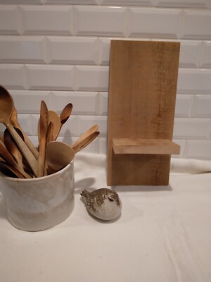 Primitive 1800's Barn Wood made into wall shelf. Patina