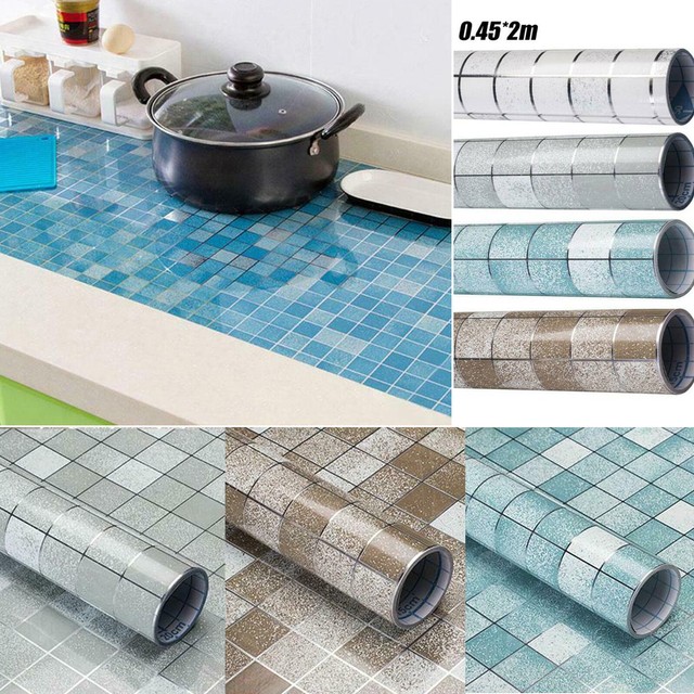 Mosaics Contact Paper Self Adhesive Peel & Stick Tile Sticker Kitchen