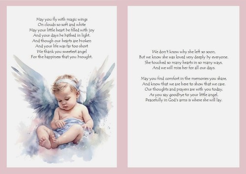 In Loving Memory Of Your Precious Daughter A5 Card Sentimental Sympathy - Picture 2 of 5