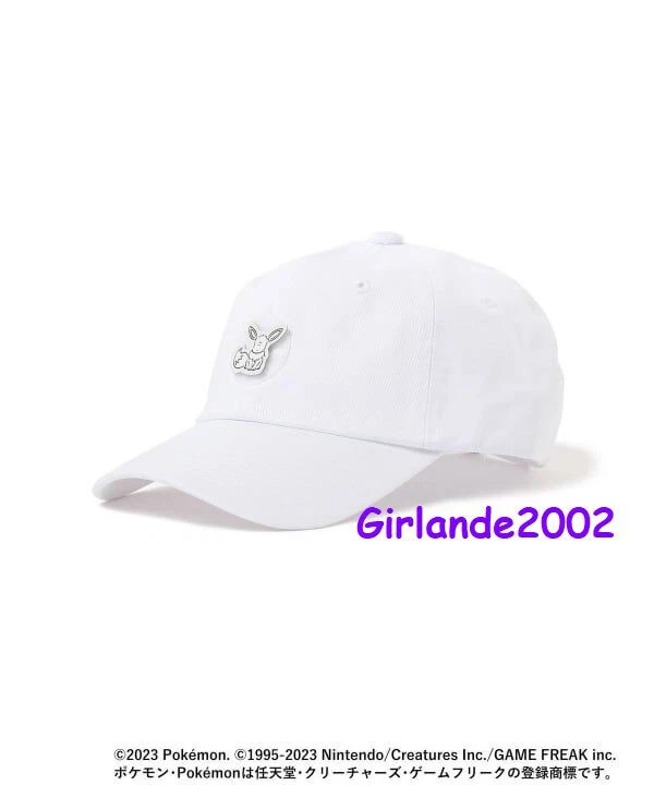 Pokemon YU NAGABA × Pokémon Card Game for Beams Osuwari Eevee Cap White NEW