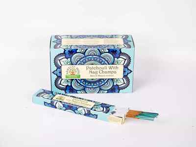 Namaste India Incense Sticks Patchouli Nag Champa Masala Agarbatti 15g X 12 Pack