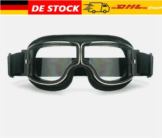 PiWear® Nevada Motorradbrille über Helm Für Brillenträger Geeignet
