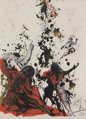 Salvador DALI: Die Transfiguration, Original Lithografie Signiert, 1967
