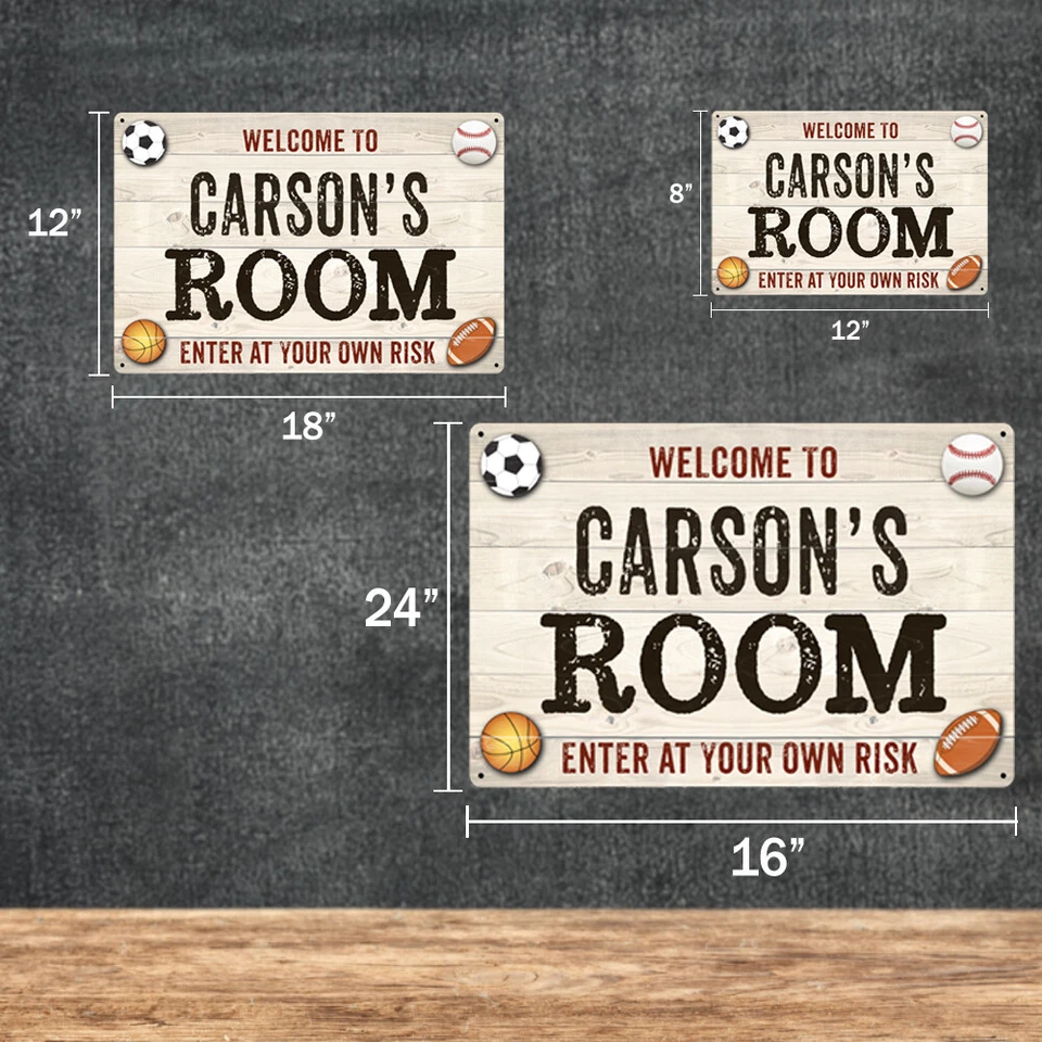 TU NOMBRE Habitación Niños Dormitorio Letrero Niño Metal Personalizado 108120090001 Foto 3 de 4