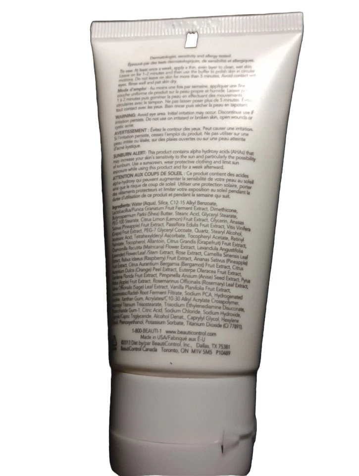 BeautiControl Resurface Spa Microderm Apeel for Face 2.5 oz. NEW SEALED - Изображение 2 из 3