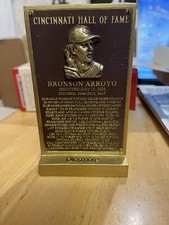 BRONSON ARROYO 2023 CINCINNATI REDS HOF INDUCTION PLAQUE MEMBERSHIP ITEM