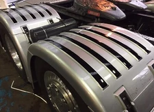 SCANIA Mud Guard, Wing Top, STRIPES. Will Fit all Model Scanias. *Any Colour