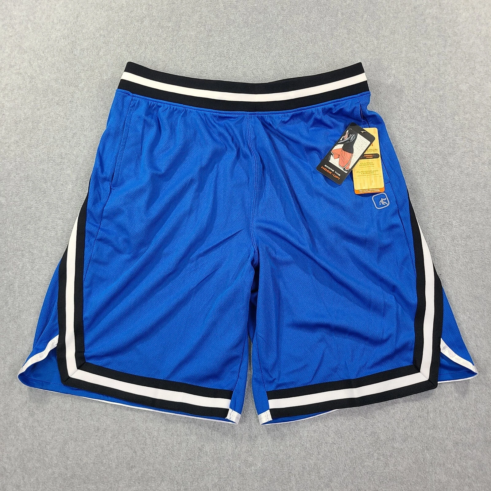 AND1 short homme L Sideline bleu suprême basketball short de sport 11 pouces entrejambe