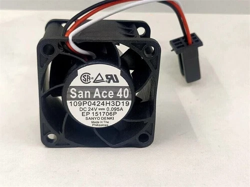 1pcs SanAce40 109P0424H3D19 4CM 24V 0.095A 3pin Cooling Fan