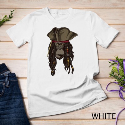 Pirate Chimpanzee Monkey Captain Talk Like A Pirate Day Unisex T-shirt