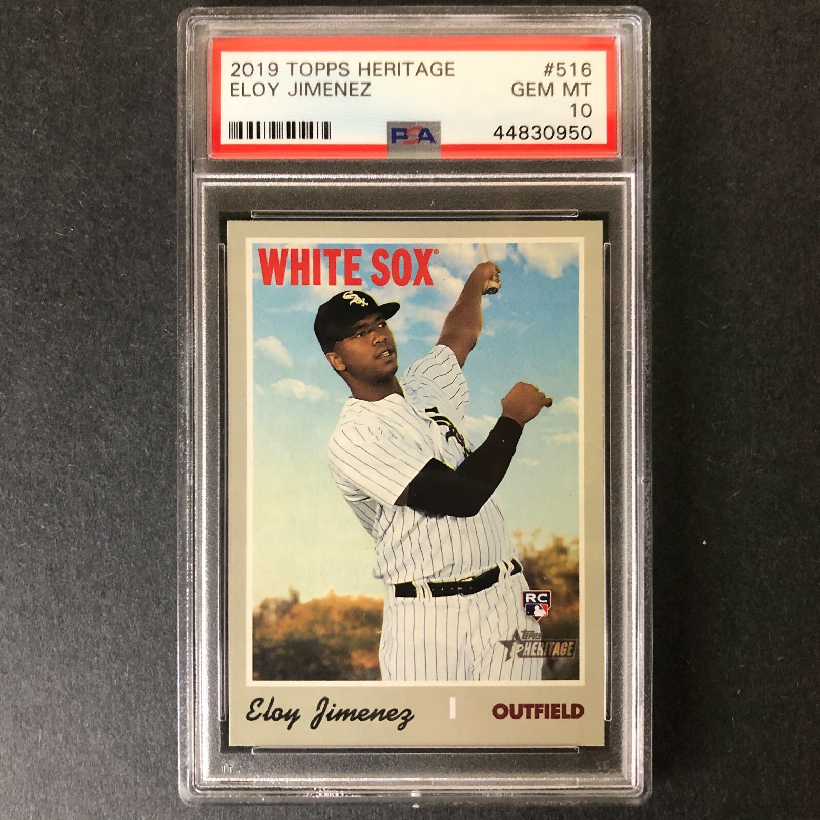 2019 Topps Heritage #516 ELOY JIMENEZ RC Rookie PSA 10 Gem Mint