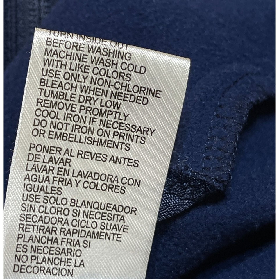 NFL Track Jacket Chest Spell Out Tennessee Titans Blue White Size XL