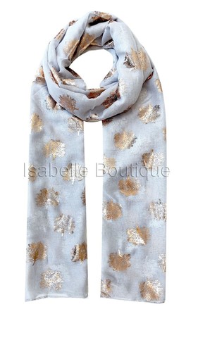 Rose Gold Tree of Life Foil Print Glitter Sparkle Mulberry Tree Scarf Shawl - Picture 10 of 19