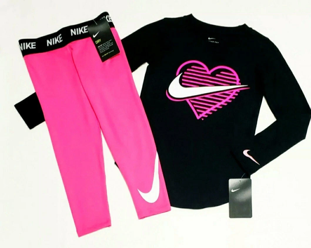 NIKE Girl's Size 6 Shirt & Leggings 2 Piece Set: NWT
