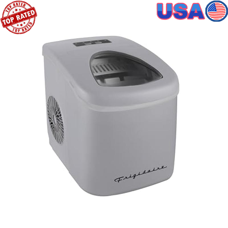 Stainless Steel Ice Maker 26lb/Day Fast Production Sleek Design & Easy Cleaning