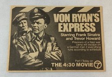 1979 KGO tv ad ~ movie VON RYAN'S EXPRESS Frank Sinatra, Trevor Howard