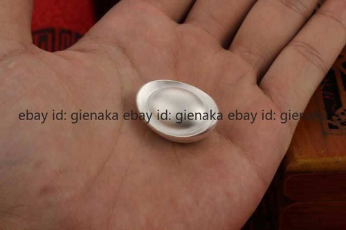 999 Pure Silver New Invest silver Oblong Solid Sterling Silver Ingot Ornament - Picture 9 of 17