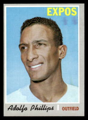 1970 Topps Adolfo Phillips Montreal Expos High Number #666 EX-MT XX3446