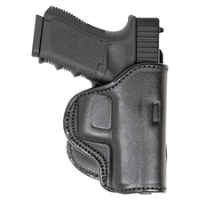 PADDLE HOLSTER FOR GLOCK 21. OWB LEATHER PADDLE WITH ADJUSTABLE CANT.