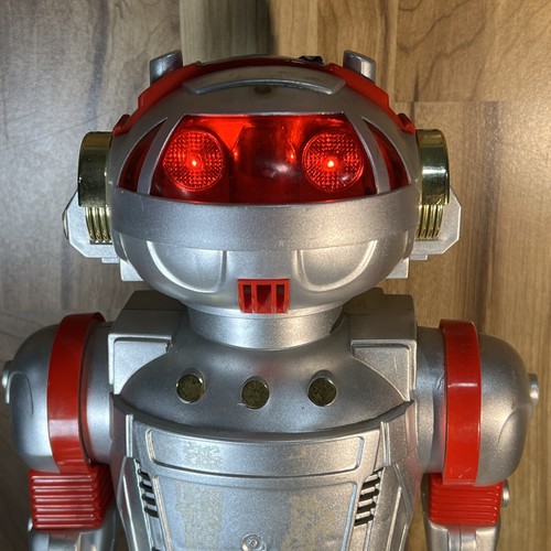 Vintage New Bright 1986 Robot Toy (for repair works a little) parts asi is - Picture 2 of 17