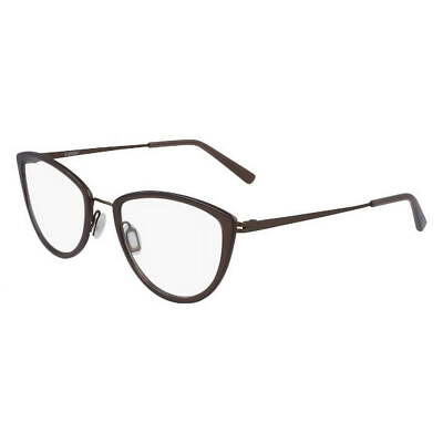 Flexon Women's W3020 Cat-Eye 52mm Eyeglasses Frames Brown
