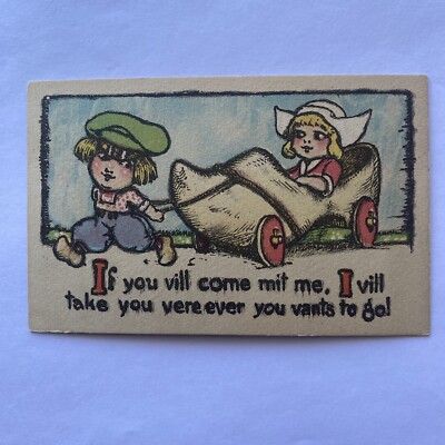 If You Vill Come Mit Me I Vill Take You vere ever you vants To go! Postcard