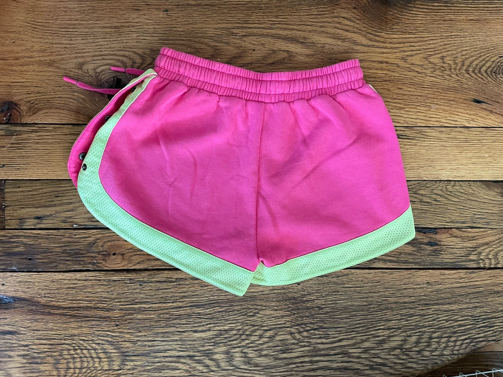 Fila Danita pantaloncino a strappo rosa lime donna piccolo coulisse