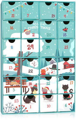 BRUBAKER Adventskalender DIY zum Selbstbefüllen für Katzen oder Katzenliebhaber
