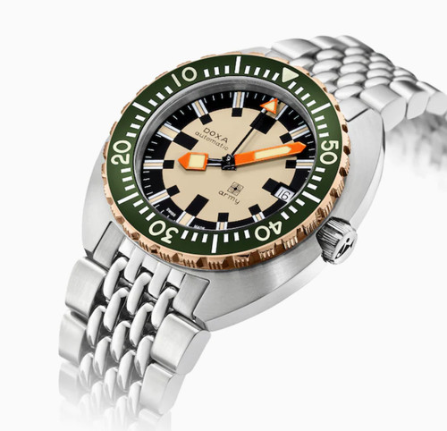 Doxa Army Bronze Bezel Watch