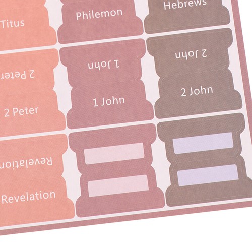 Bible Tabs 5 Tabs Boho Theme Laminated Bible Tabs For Women And Men Bible Tabs - Picture 5 of 18