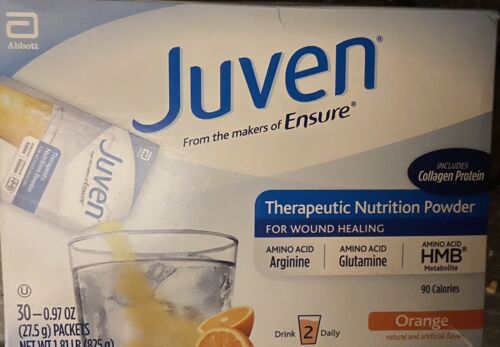 30 Pack Juven Therapeutic Nutrition Powder For Wound Healing - Orange Flavor