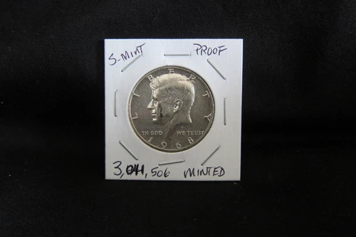 1968-S 40% Silver Clad Kennedy Half Dollar USA Made Proof Coin
