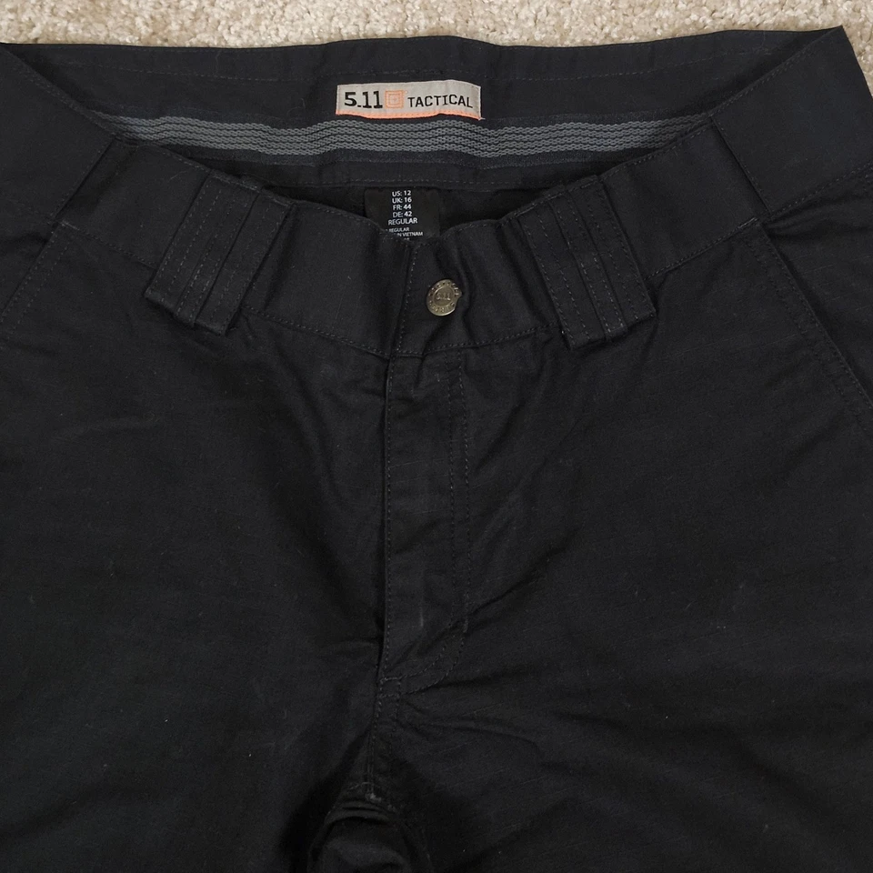 Pantalones cargo tácticos para mujer 5.11 talla 12 regulares negros ropa de trabajo al aire libre Foto 4 de 4