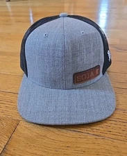 BRANDED BILLS Light Grey and Black Minnesota  (Sota) Snapback Trucker Hat Cap 