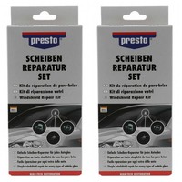 2 X Presto Scheiben-Reparatur-Set 521133 Kfz Scheiben-Reparatur-Kit