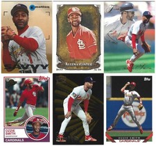 (32) 1987-2024 Ozzie Smith Baseball Card Lot with No Duplicates - HOF