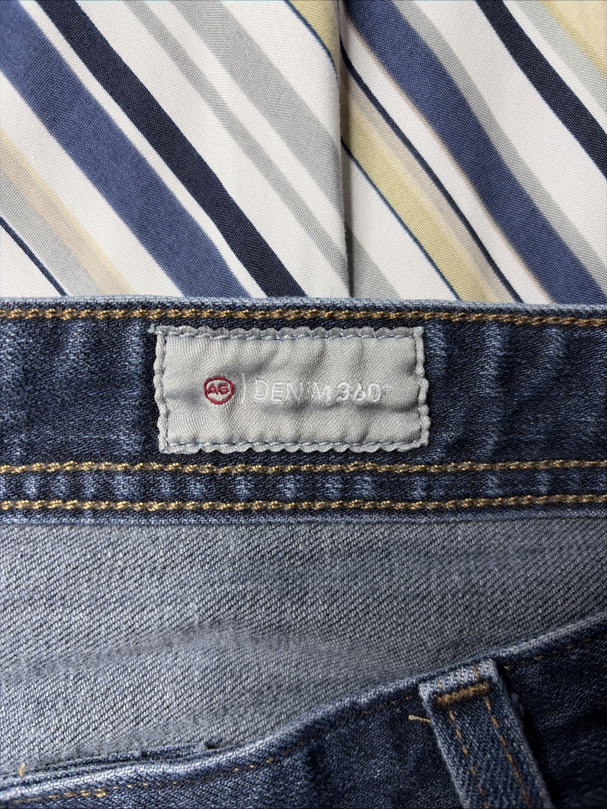 Adriano Goldschmied Men’s Jeans 36x34 Tellis Denim 360 Blue Denim AG thumbnail 7