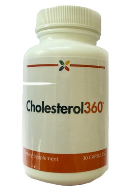 Cholesterol360, Dietary Supplement, Promotes Healthy HDL, LDL Levels, 30 Caps