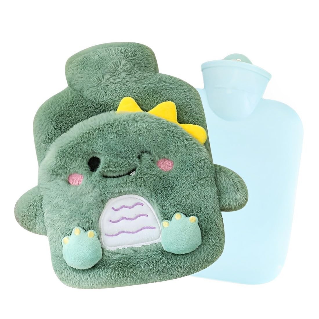 Bouillotte peluche eau chaude anti-fuite pour soulager les douleurs