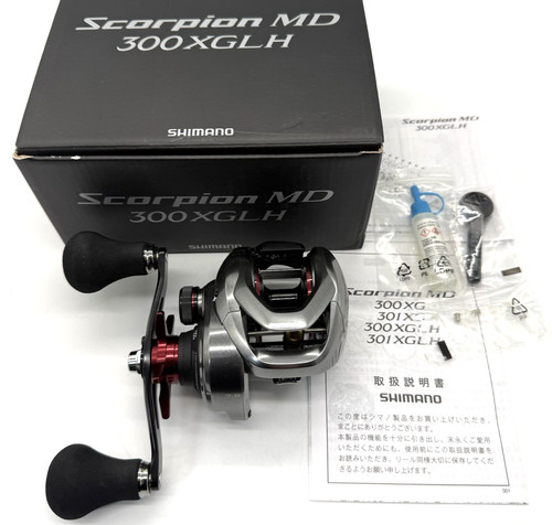 Shimano 21 Scorpion MD 300XGLH Right Handed Baitcasting Reel with Box "Top Mint"
