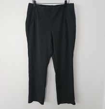 Chico's Fab Slimming Pull On Ponte Pants Sz 1 Gray Charcoal Workleisure Comfy