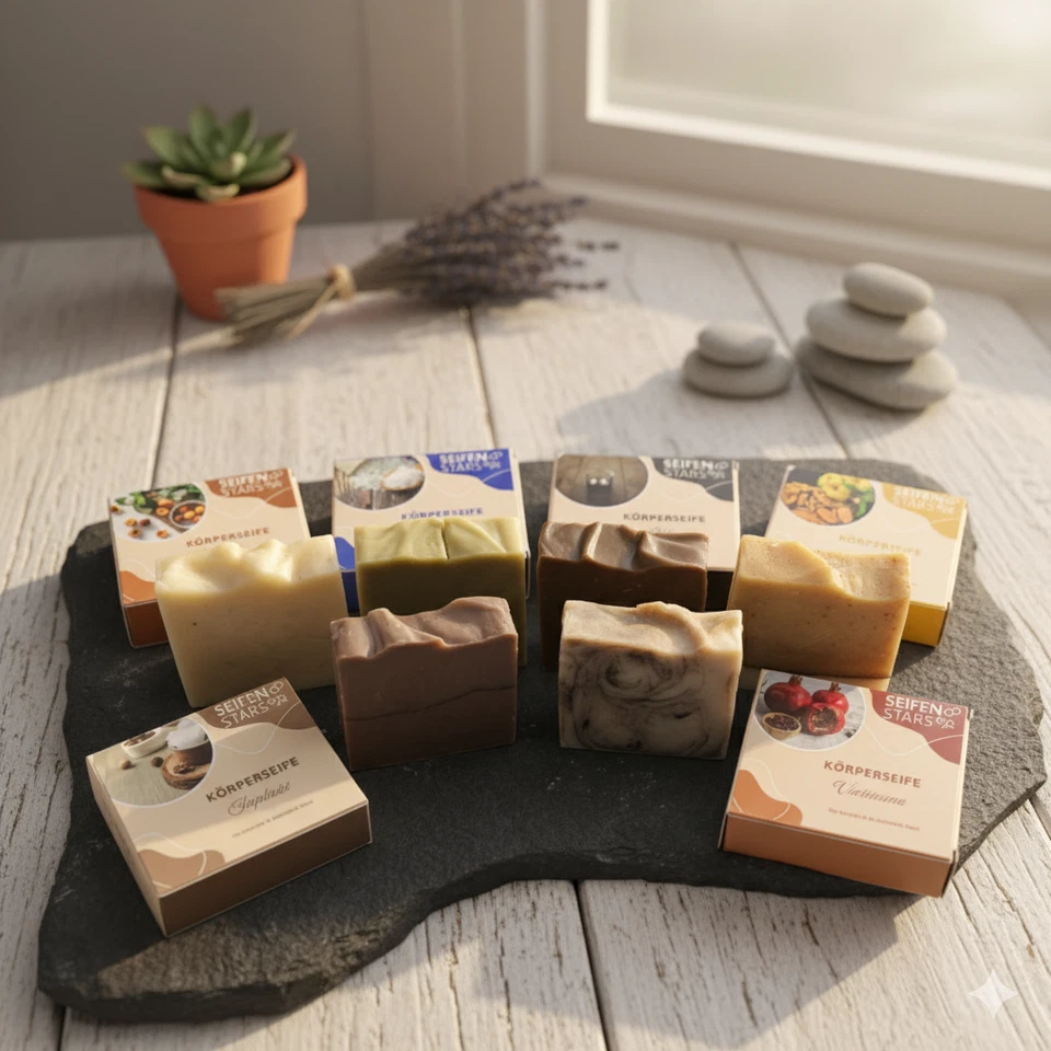 seifenstars Körper- und Haarseife - feste Naturseife 100g - Vegan,Palmölfrei - Bild 2 von 4