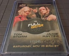 2024 Upper Deck AEW Posters Toni Storm, Jamie Hayter Foilboard 117/249