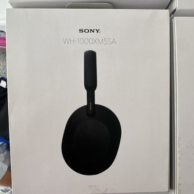 Sony WH-1000XM5SA Wireless Noise Canceling Headphones Black w/ Case Cables