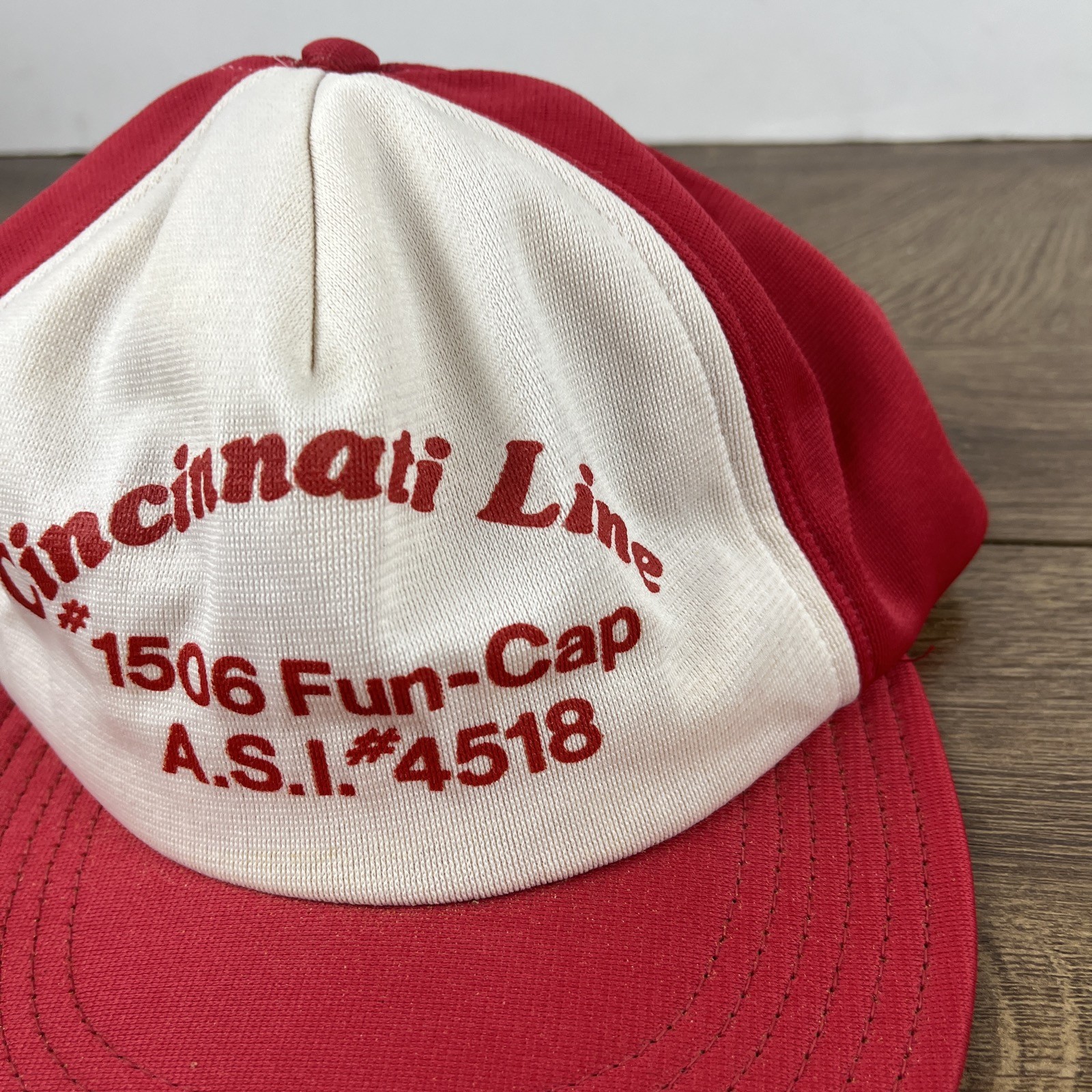 Cincinnati Line Hat Red Hat Adjustable Baseball H… - image 4