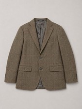 VTG Polo Ralph Lauren Herringbone Tweed Sport Coat Blazer 46R Made USA ACWA Wool
