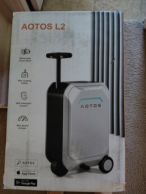 US 20'' Smart Rideable Suitcase 31L Electric Luggage Scooter For Travel &APP