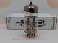 1x Telefunken ECC81 12AT7 O-getter   Small Logo - W. Germany '59 - Near NOS
