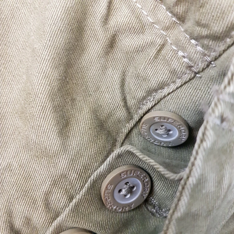 Shorts masculino Superdry 2XL XXL núcleo verde carga pesada bolsos utilitários militares W38 - Imagem 3 de 4